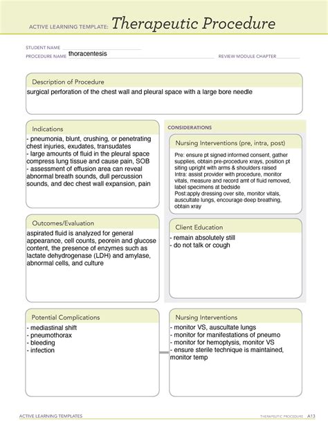 Therapeutic Procedure Template - prntbl.concejomunicipaldechinu.gov.co