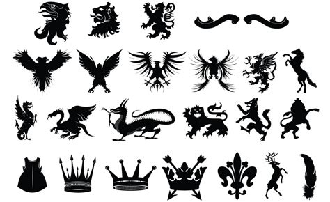 Adobe Illustrator Heraldry Symbols Vector Pack