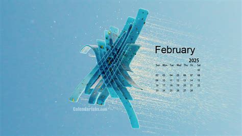 February 2025 Desktop Wallpaper Calendar - CalendarLabs