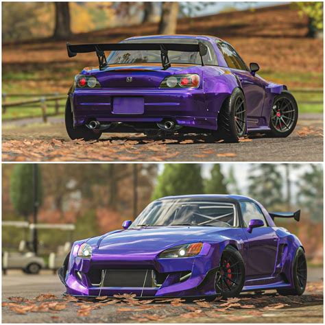 Widebody Honda S2000 Looking Awesome with Forza’s Purple Paint Theme - autoevolution