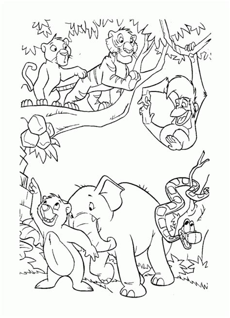 Jungle Cubs Coloring Pages Coloring Pages