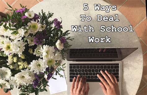 5 Ways To Deal With School Work - littlemissexpat.com