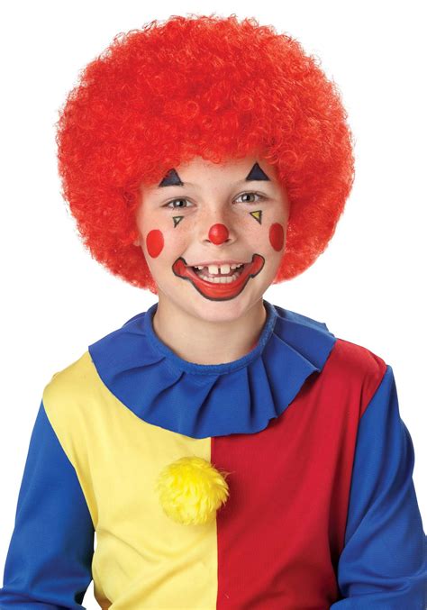 Red Clown Kid's Wig