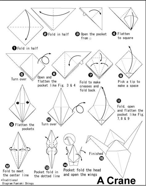 Origami Crane | Origami crane tutorial, Origami paper crane, Origami patterns