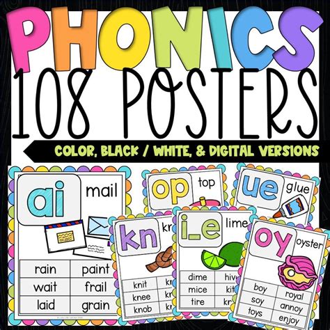 Phonics Posters Phonics Posters First Grade Phonics Phonics - Photos