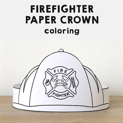 Community Helpers Paper Hats Career Day Printable Paper Coloring Craft | Made By Teachers