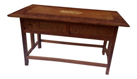 Mid Century Hand Carved Teak Wood Coffee Table | Hand carved teak ...