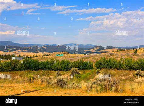 The sagebrush plains of Montana, the State nicknamed "Big Sky Country" for one reason Stock ...