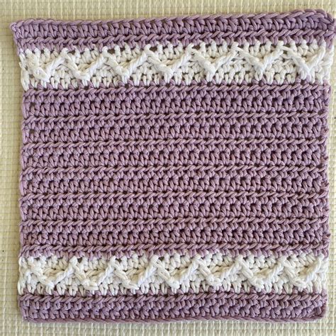 Textured Crochet Washcloth Pattern - Through The Loop Yarn Craft