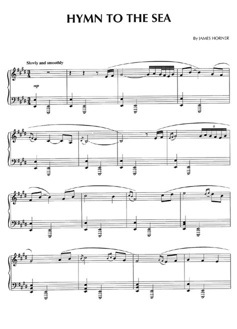 Titanic HYMN TO THE SEA Piano Sheet music | Easy Sheet Music