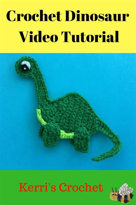 Crochet Dinosaur Video Tutorial • Kerri's Crochet