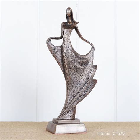 Just Dance MK007 Frith Sculpture Cold Cast Bronze Statue of Dancing Girl holding Dress by Mitko ...