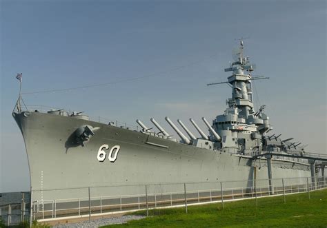 USS ALABAMA (BB-60) rests at Battleship Park on Mobile Bay.