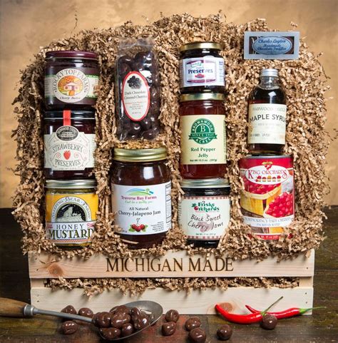 Taste of Michigan | Michigan Gift Basket | Michigan gift basket, Michigan gifts, Michigan food