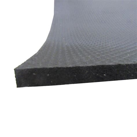 Black Neoprene Rubber Mat, 3/4 Inch Thick, 4 X 6 FT.