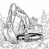 Download Excavator Coloring Page With Bulldozer Pages Online  sketch template