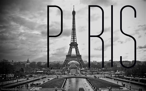 Black And White Paris Photography Wallpaper