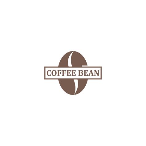 coffee bean logo template in white background 5517230 Vector Art at Vecteezy