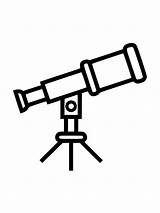 Telescope coloring pages sketch template
