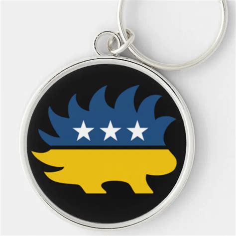 Libertarian Party Porcupine Logo Large Key Chain | Zazzle