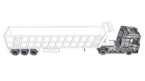 Truck with Tipper Trailer – 3D Horse