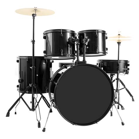 NEW ADULT 5 PCS COMPLETE ADULT BLACK DRUM SET FULL SIZE DEST90L - Uncle Wiener's Wholesale