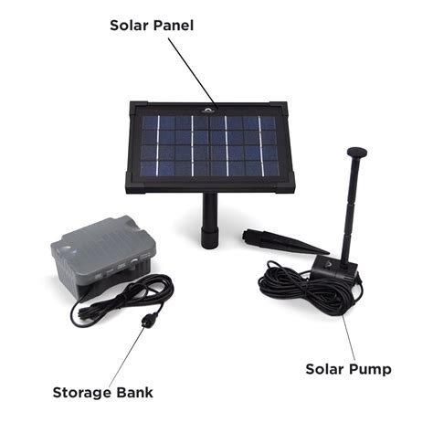 Solar Water Fountain Pump with Battery Backup by Silicon Solar