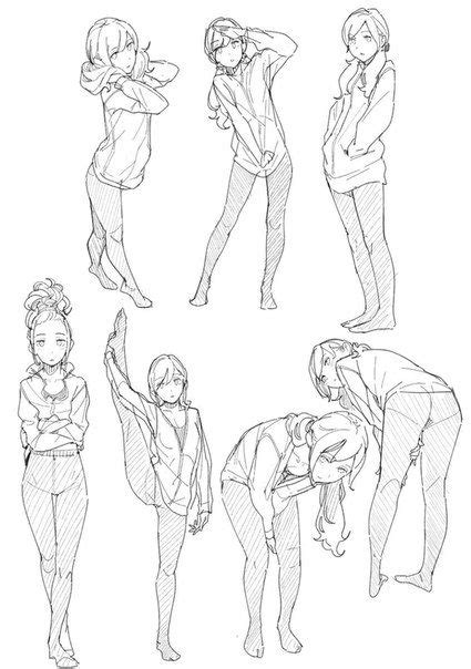 Cute Standing Poses Drawing Reference