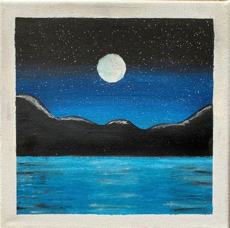 Night Sky Painting Acrylic - Etsy | Night sky painting, Sky painting ...