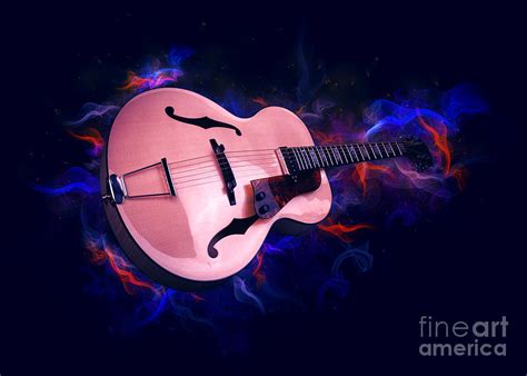 Guitar Art Digital Art by Ian Mitchell | Fine Art America