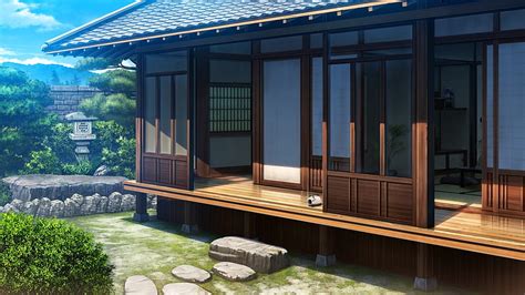 Japanese House, art, japan, house, japanese, zen, oriental, garden ...