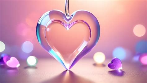 Pink Glass Heart Background Free Stock Photo - Public Domain Pictures