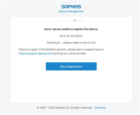 Problem for register XGS2300 - Discussions - Sophos Firewall - Sophos ...