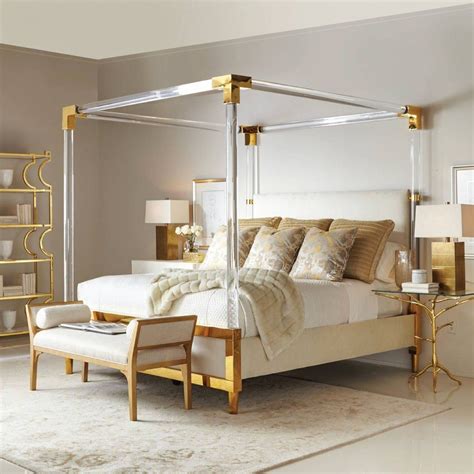 Aiden Acrylic Canopy Bed | Canopy bedroom, Luxurious bedrooms, Bernhardt furniture