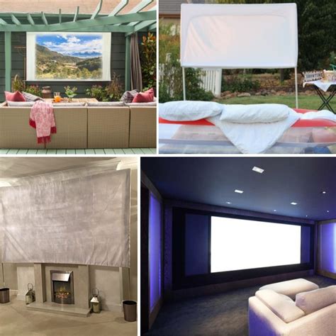 9 Simple DIY Projector Screen Ideas That Your Family Will Approve