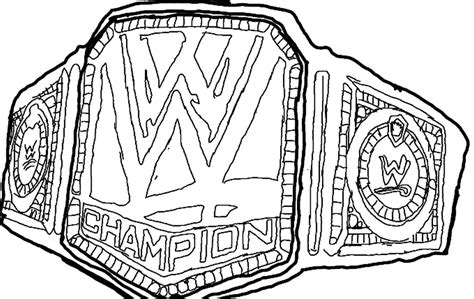 Wwe Belt Drawing at PaintingValley.com | Explore collection of Wwe Belt ...