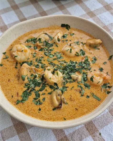 Simple Seafood Soup with Coconut milk - Ana.Recipes