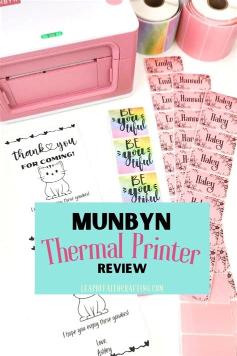 How to Create Sticker Labels Using the Munbyn Bluetooth Label Printer - Leap of Faith Crafting