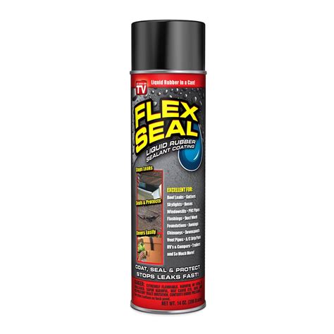 Flex Seal FSR20 Rubberized Spray Coating, Black, 14 oz, C...