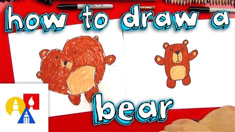 Art Hub For Kids How To Draw A Bear - How to draw a wolf for kids.