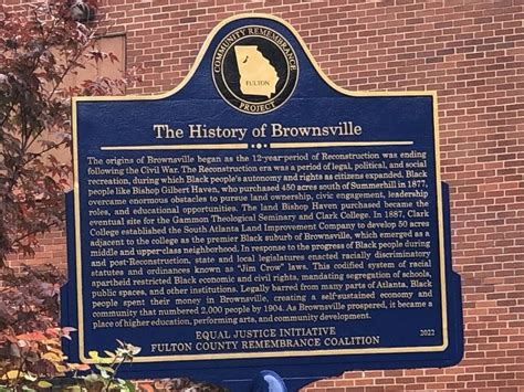 The History of Brownsville / Brownsville and the 1906 Atlanta Race Massacre Historical Marker