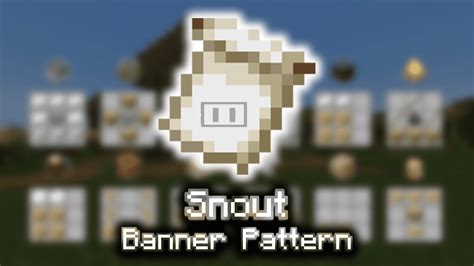 Snout Banner Pattern - Wiki Guide - 9Minecraft.Net