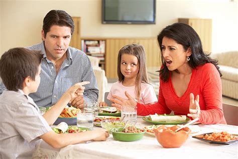 Family Arguing Table Stock Photos, Pictures & Royalty-Free Images - iStock