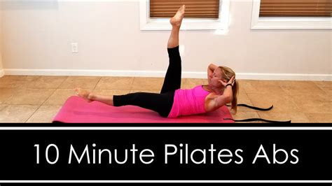 10 MINUTE PILATES ABS - YouTube