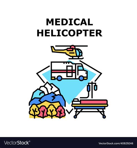 Medical helicopter icon Royalty Free Vector Image