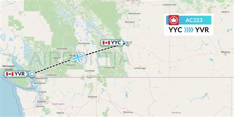 AC223 Flight Status Air Canada: Calgary to Vancouver (ACA223)