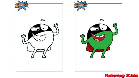 Supertato Evil Pea | How to Draw and Colour | Supertato's Evil Pea ...