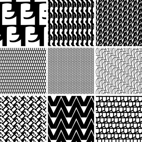 Typographic Patterns in Multiple Typefaces. on Behance