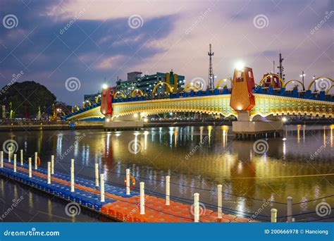 Brendeng Bridge in Tangerang, Banten, Indonesia Editorial Stock Photo - Image of city, landmark ...