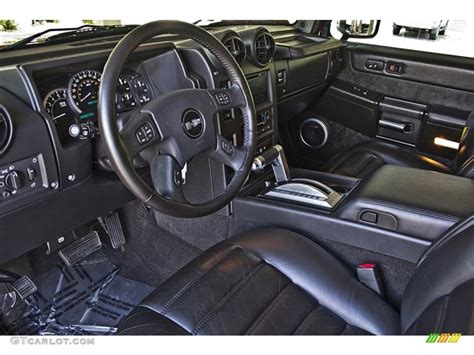 Ebony Black Interior 2005 Hummer H2 SUT Photo #67655506 | GTCarLot.com